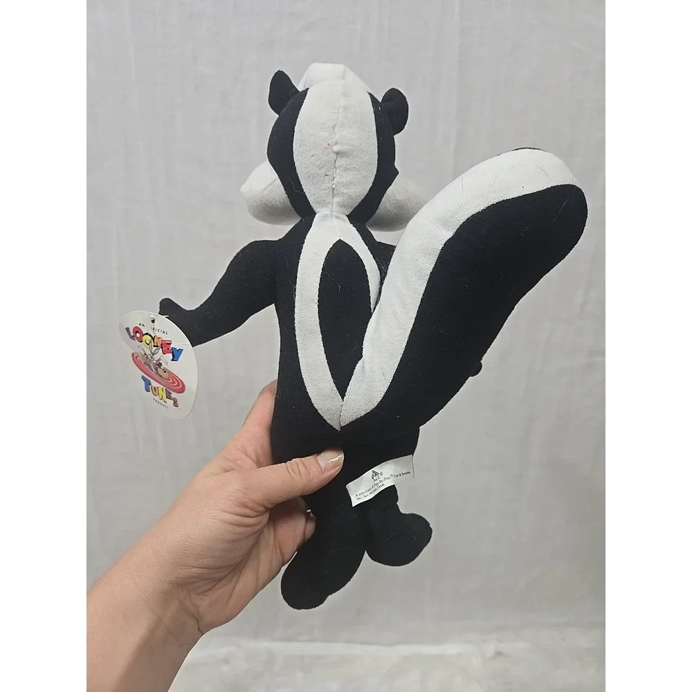 Warner Bros Looney Tunes‎ Pepe Le Pew Plush Doll Vintage 1996 Tag Stuffed Skunk